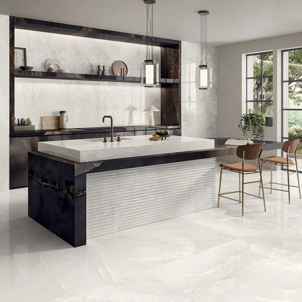 Caster Onyx Ivory Kitchen